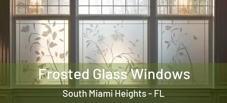  Frosted Glass Windows South Miami Heights - FL